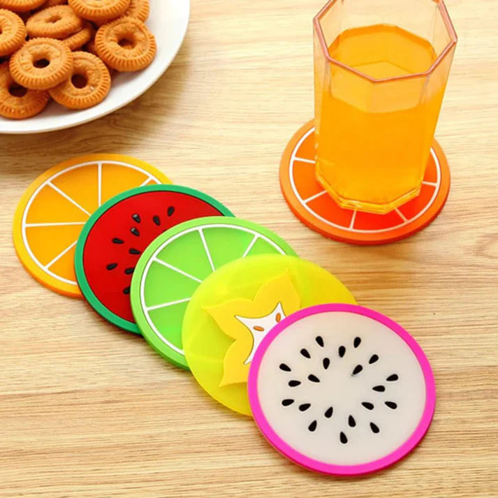 3 Piece Fruit Shape Silicone Beverage Pads