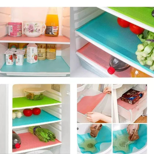 4-Piece Waterproof Non-Slip Plastic Mats